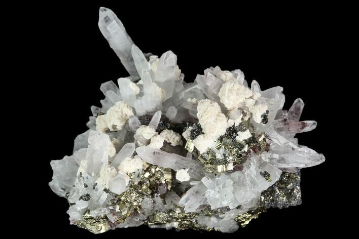Pyrite, Barite, Sphalerite and Quartz Association - Peru #124408